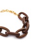 Detail View - Click To Enlarge - KENNETH JAY LANE - Wood chain link necklace