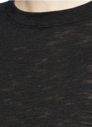 Detail View - Click To Enlarge - VINCE - Heathered slub jersey T-shirt