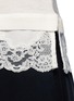 Detail View - Click To Enlarge - THEORY - 'Lilany' lace hem short sleeve wool sweater