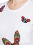 Detail View - Click To Enlarge - VALENTINO GARAVANI - Beaded butterfly embroidery T-shirt