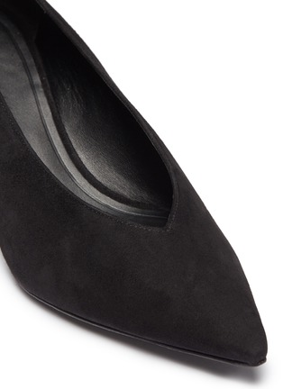 Detail View - Click To Enlarge - STELLA LUNA - Pin heel choked-up suede pumps