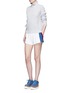 Figure View - Click To Enlarge - STELLA MCCARTNEY - 'Sybille' embroidered football patch stripe cady shorts