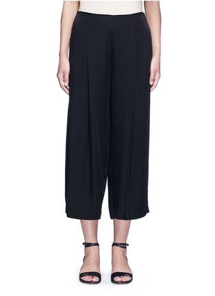 Main View - Click To Enlarge - THEORY - 'Zavabell' cropped relaxed silk pants