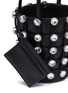 Detail View - Click To Enlarge - ALEXANDER WANG - 'Roxy' glass stud mini cage leather bucket bag
