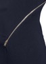 Detail View - Click To Enlarge - STELLA MCCARTNEY - 'Elisa' one shoulder zip front crepe jumpsuit