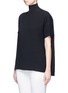 Front View - Click To Enlarge - VINCE - Ribbed turtleneck crepe top