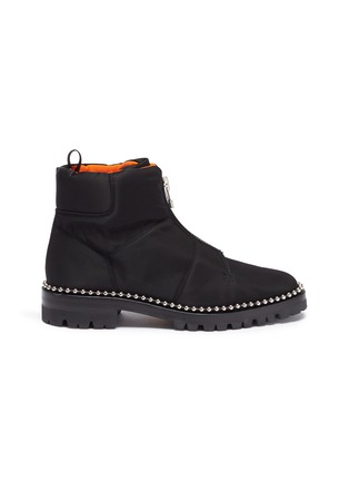 Main View - Click To Enlarge - ALEXANDER WANG - 'Cooper' ball chain trim zip nylon boots