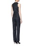 Back View - Click To Enlarge - GIVENCHY - Pinstripe wool jumpsuit