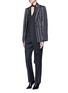 Figure View - Click To Enlarge - GIVENCHY - Pinstripe wool jumpsuit