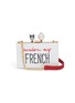 Main View - Click To Enlarge - CECILIA MA - 'French' bulldog faux pearl charm acrylic box clutch