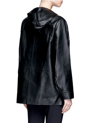 Back View - Click To Enlarge - THE ROW - 'Dusa' hooded leather coat