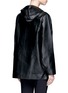 Back View - Click To Enlarge - THE ROW - 'Dusa' hooded leather coat