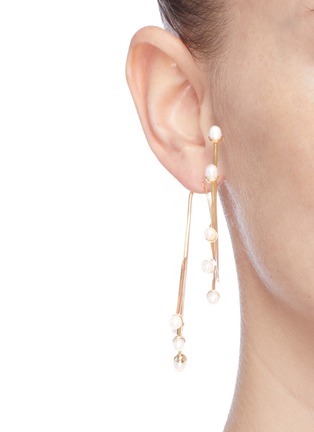 Figure View - Click To Enlarge - ELLERY - 'Rarig' pearl twist branch earrings