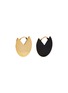 Main View - Click To Enlarge - ISABEL MARANT - 'Half Glossy' small cutout disc drop earrings