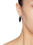 Figure View - Click To Enlarge - ISABEL MARANT - 'Half Glossy' small cutout disc drop earrings