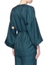 Back View - Click To Enlarge - ROSETTA GETTY - Cutout sleeve kimono wrap top