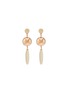 Main View - Click To Enlarge - ISABEL MARANT - Small ball stud wood drop earrings