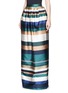 Front View - Click To Enlarge - ROSETTA GETTY - Stripe silk blend satin maxi skirt