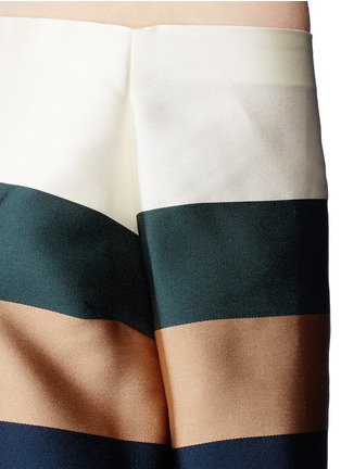 Detail View - Click To Enlarge - ROSETTA GETTY - Off-shoulder stripe silk blend satin dress