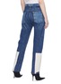 Back View - Click To Enlarge - TRE BY NATALIE RATABESI - 'Selena' stripe outseam patchwork jeans