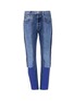 Main View - Click To Enlarge - TRE BY NATALIE RATABESI - 'Selena' stripe outseam patchwork jeans