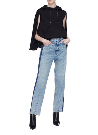 Figure View - Click To Enlarge - TRE BY NATALIE RATABESI - 'Billie' stripe outseam jeans