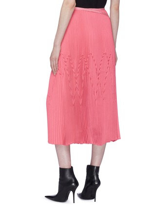 Back View - Click To Enlarge - TRE BY NATALIE RATABESI - Geometric pleated skirt