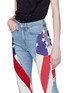 Detail View - Click To Enlarge - TRE BY NATALIE RATABESI - Flag panel flared jeans