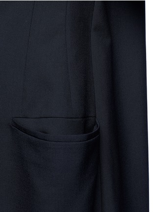 Detail View - Click To Enlarge - BALENCIAGA - Shawl lapel virgin wool coat
