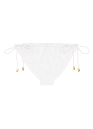 Main View - Click To Enlarge - VIX - 'Fresh White Scales' tie side bikini bottoms
