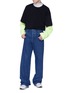 Figure View - Click To Enlarge - JUUN.J - Layered sleeve T-shirt