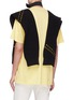Back View - Click To Enlarge - RAF SIMONS - Cross embroidered virgin wool knit vest
