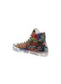 Detail View - Click To Enlarge - VETEMENTS - Graffiti print canvas high top sneakers