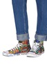 Figure View - Click To Enlarge - VETEMENTS - Graffiti print canvas high top sneakers