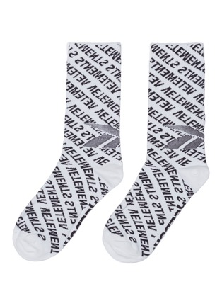 Main View - Click To Enlarge - VETEMENTS - x Reebok 'Monogram' logo intarsia socks