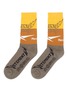 Main View - Click To Enlarge - VETEMENTS - x Reebok 'Cut-Up' colourblock logo intarsia socks