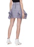 Back View - Click To Enlarge - DION LEE - Drape panel check plaid skirt