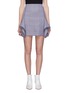 Main View - Click To Enlarge - DION LEE - Drape panel check plaid skirt