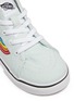Detail View - Click To Enlarge - VANS - 'Sk8-Hi Zip' rainbow stripe toddler sneakers