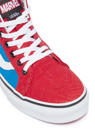 Detail View - Click To Enlarge - VANS - x Marvel 'Sk8-Hi Zip' Spider-Man print kids sneakers