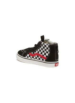 Figure View - Click To Enlarge - VANS - 'Sk8-Hi Zip' checkerboard toddler sneakers