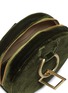 Detail View - Click To Enlarge - TARA ZADEH  - 'Azar' geometric link strap velvet circle clutch