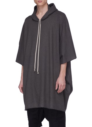 Front View - Click To Enlarge - RICK OWENS  - Oversized cashmere poncho
