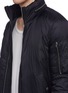Detail View - Click To Enlarge - RICK OWENS  - Retractable hood puffer bomber jacket