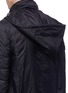 Detail View - Click To Enlarge - RICK OWENS  - Retractable hood puffer bomber jacket