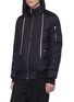 Front View - Click To Enlarge - RICK OWENS  - Retractable hood puffer bomber jacket