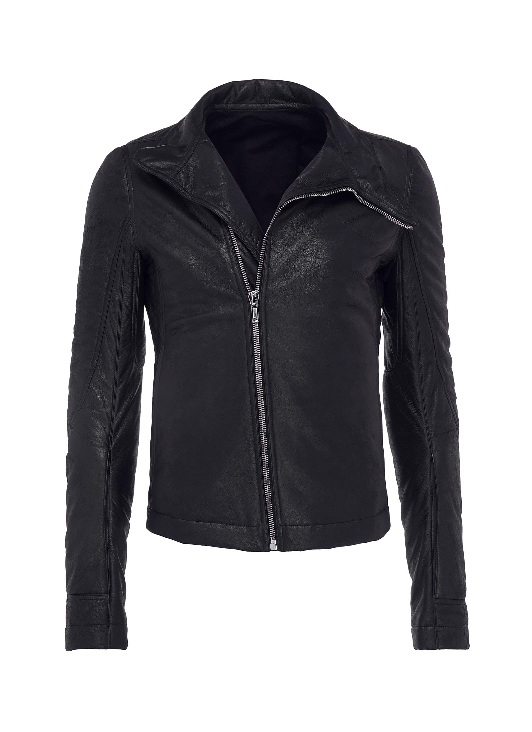 Rick Owens Leather Biker Jacket Men Lane Crawford Main View To Enlarge Rick Owens Leather Biker Jacket