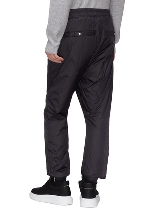 Back View - Click To Enlarge - RICK OWENS  - Drop crotch padded track pants