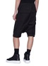 Back View - Click To Enlarge - RICK OWENS  - Drop crotch cargo shorts