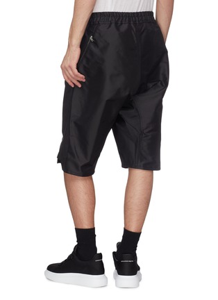 Back View - Click To Enlarge - RICK OWENS  - Drop crotch cropped jogging pants